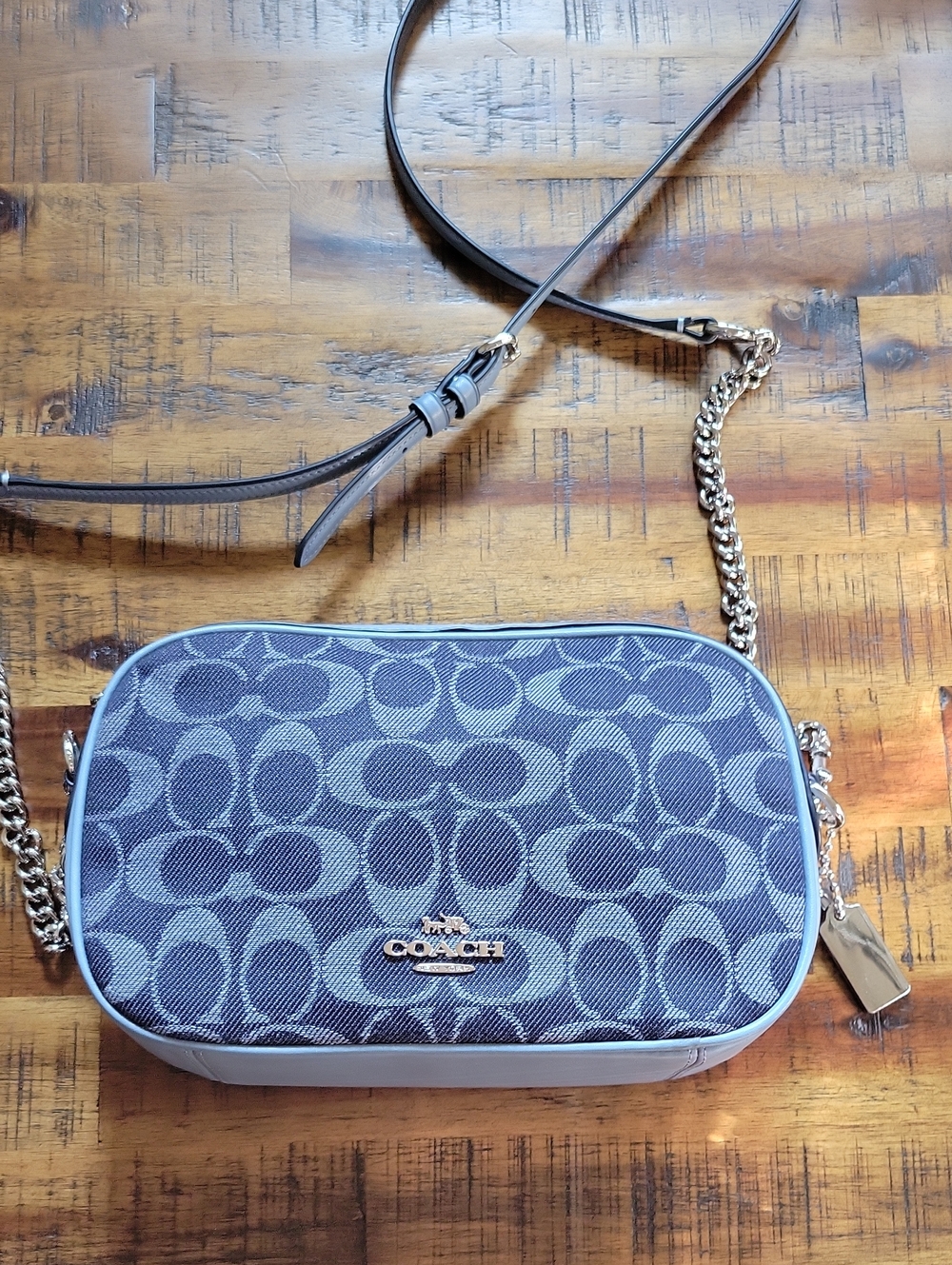 Coach Isla Chain Crossbody In Signature Denim - Picture 13 of 13